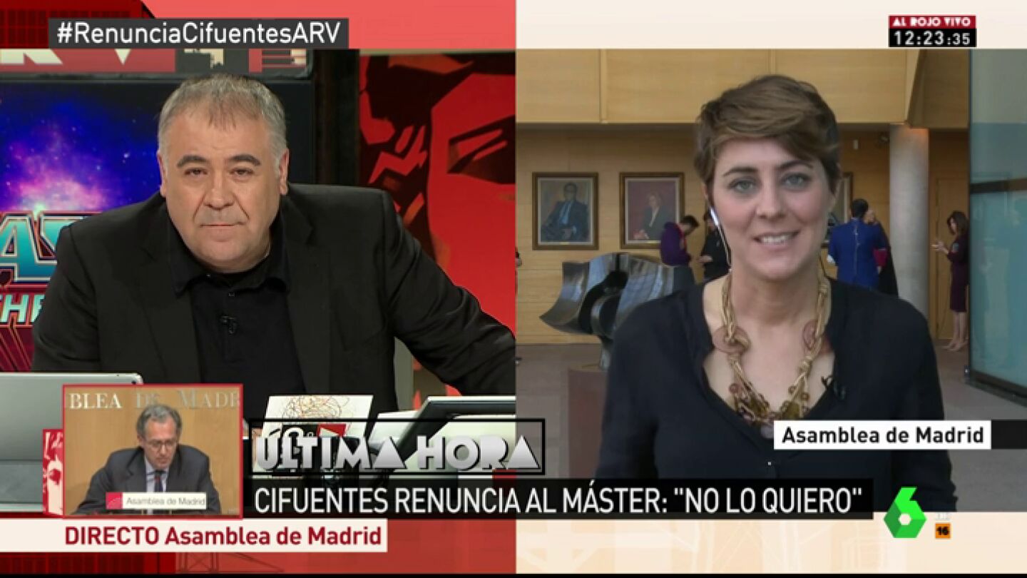 La portavoz de Podemos en la Asamblea de Madrid, Lorena Ruiz-Huerta