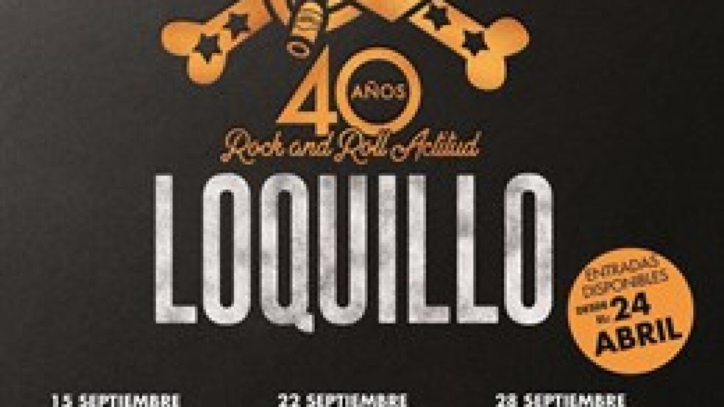 Cartel de la gira de 'Loquillo'