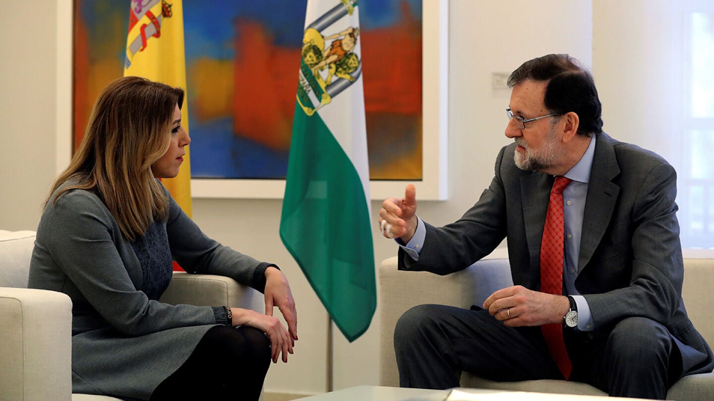 Imagen de Susana D&iacute;az y Mariano Rajoy en Moncloa