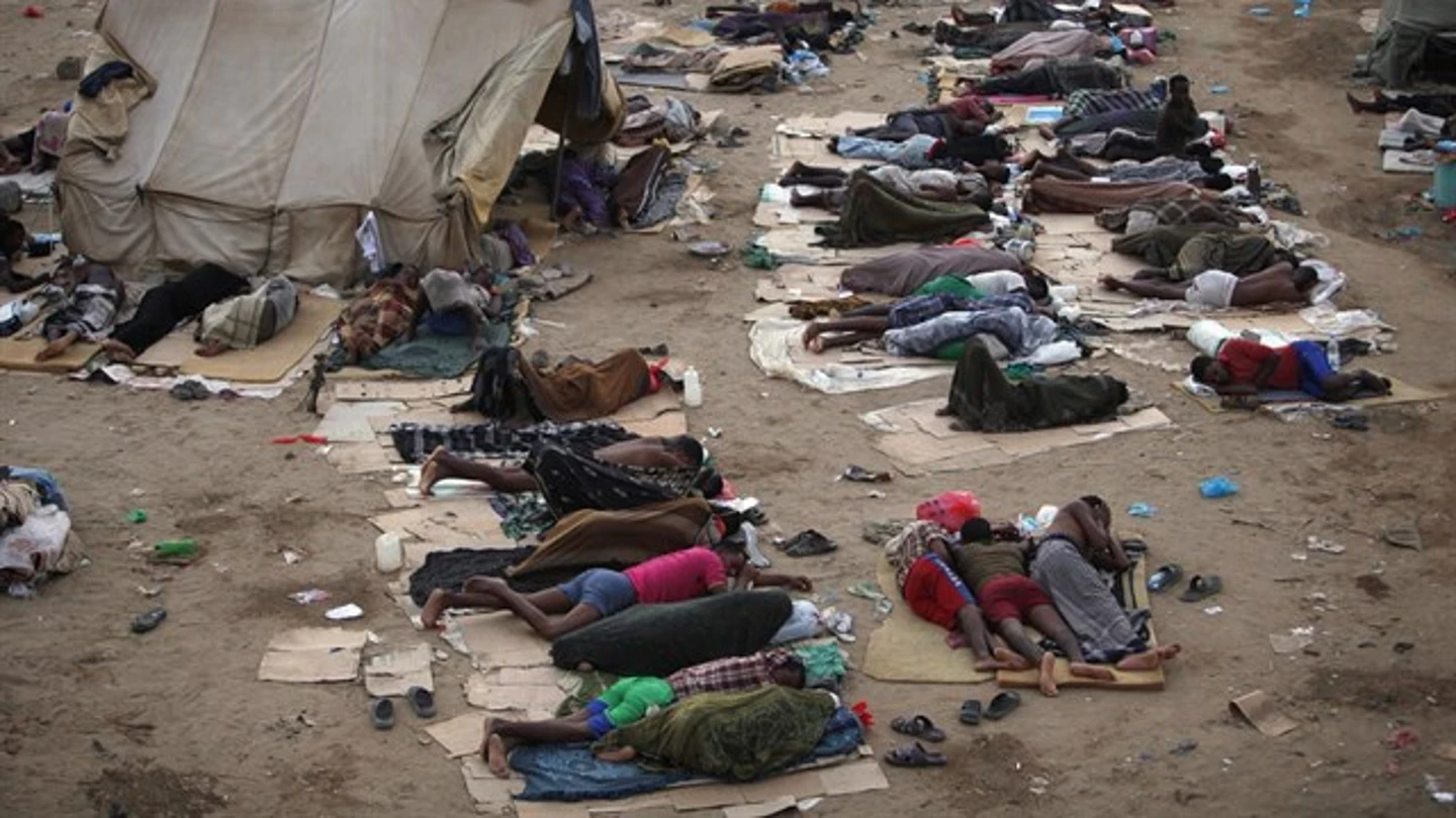 Imágen de migrantes en Yemen Imágen de migrantes en Yemen