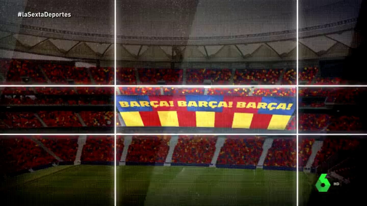 '&iexcl;Bar&ccedil;a! &iexcl;Bar&ccedil;a! &iexcl;Bar&ccedil;a!': el tifo del Barcelona para la final de la Copa del Rey