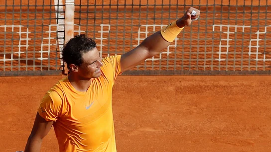 Rafa Nadal, tras conseguir la victoria en Montecarlo Rafa Nadal, tras conseguir la victoria en Montecarlo