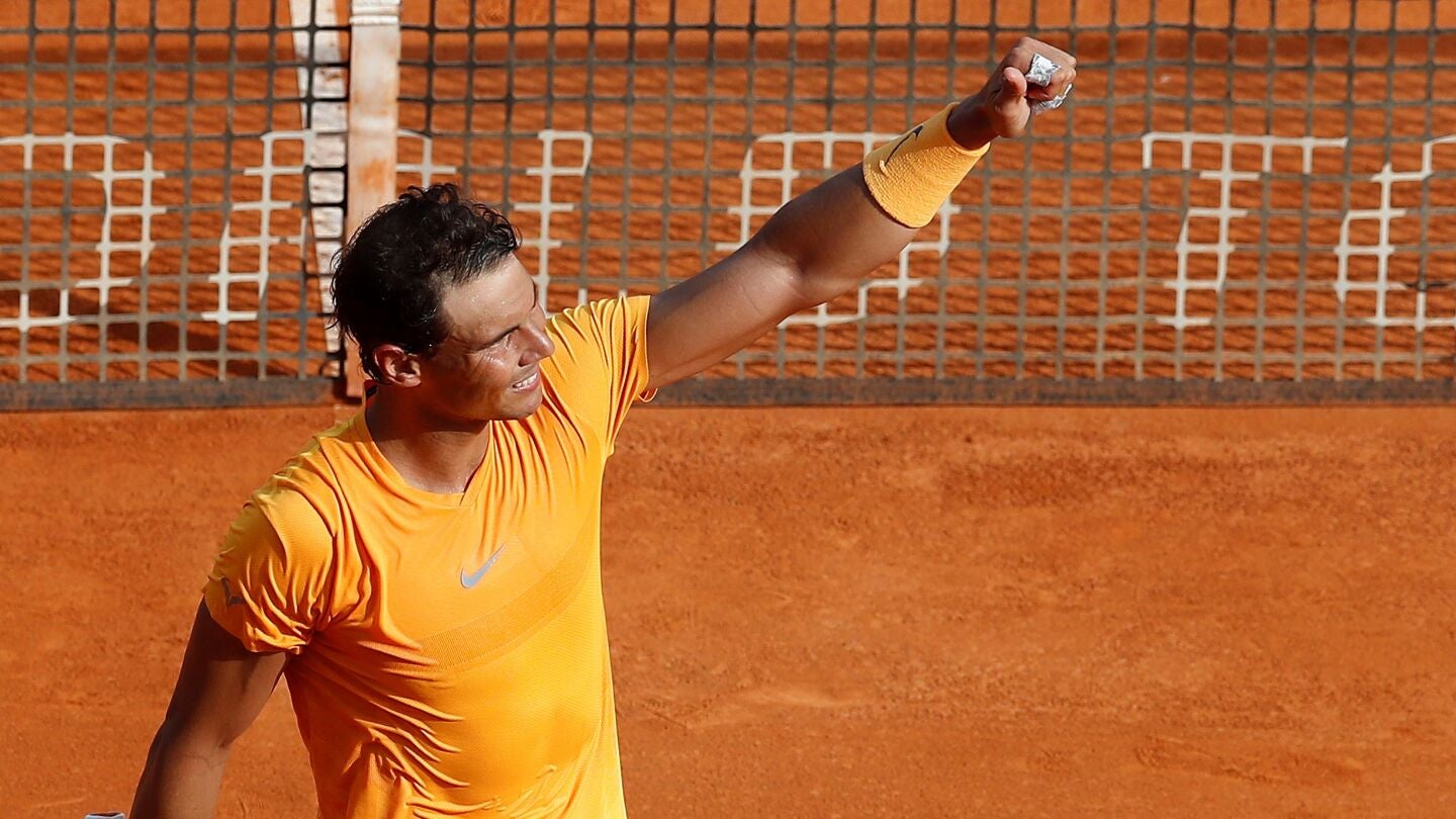 Rafa Nadal, tras conseguir la victoria en Montecarlo