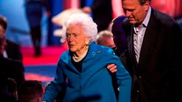 La antigua primera dama de Estados Unidos, Barbara Bush