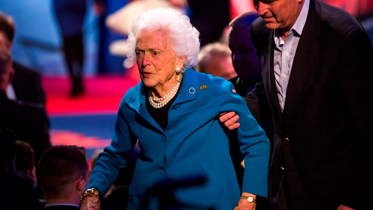 La antigua primera dama de Estados Unidos, Barbara Bush