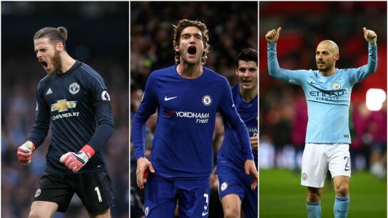 De Gea, Marcos Alonso y Silva, en el once del a&ntilde;o de la Premier