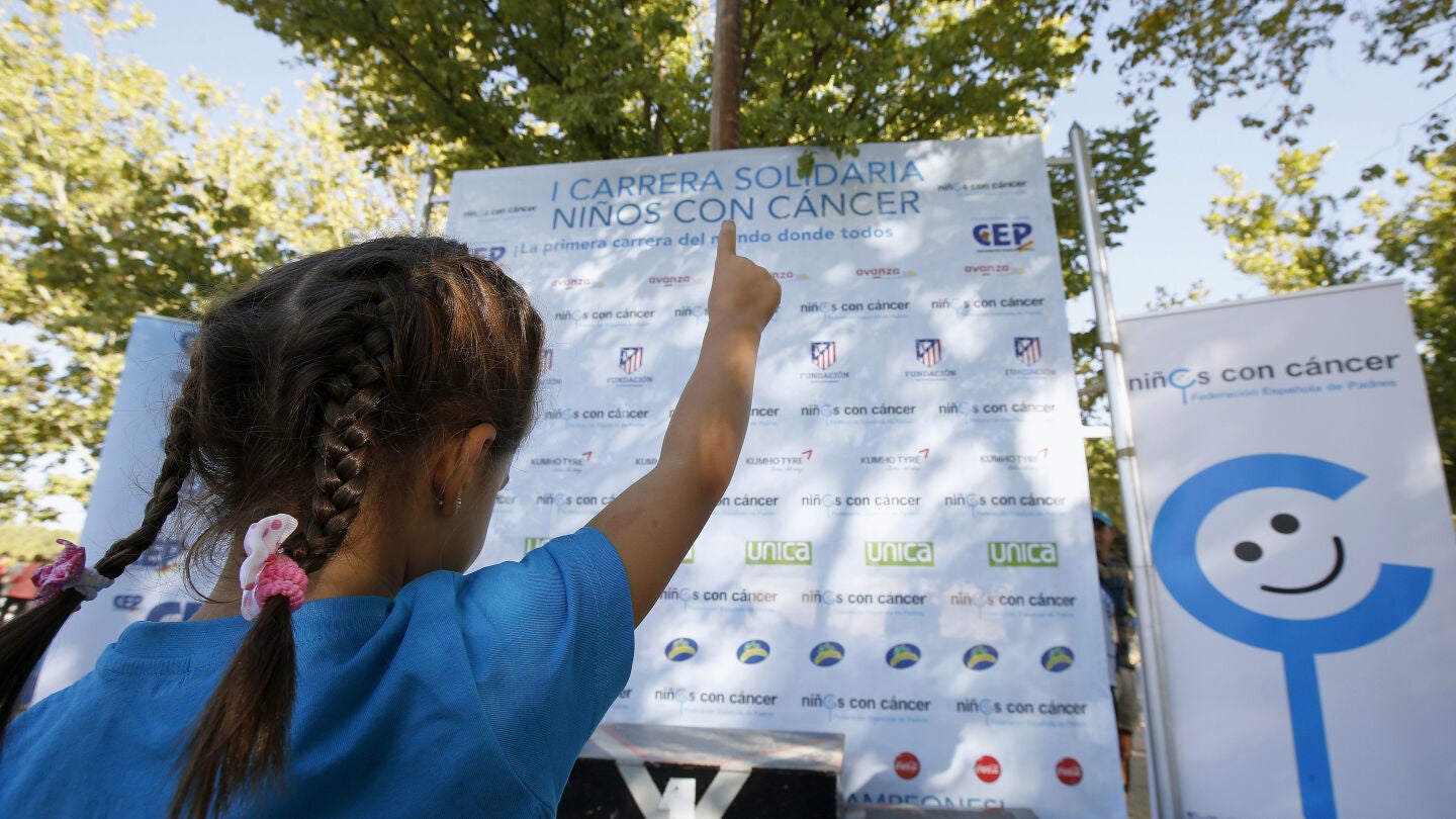 Una de las peque&ntilde;as participantes en la I Carrera Solidaria "Ni&ntilde;os con C&aacute;ncer".