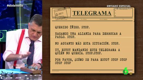 El telegrama de Wyoming a Errej&oacute;n