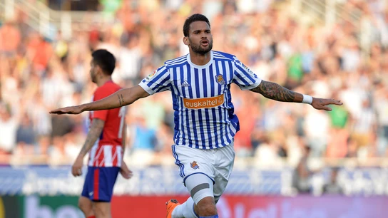Willian José celebra su gol contra el Atlético de Madrid Willian José celebra su gol contra el Atlético de Madrid