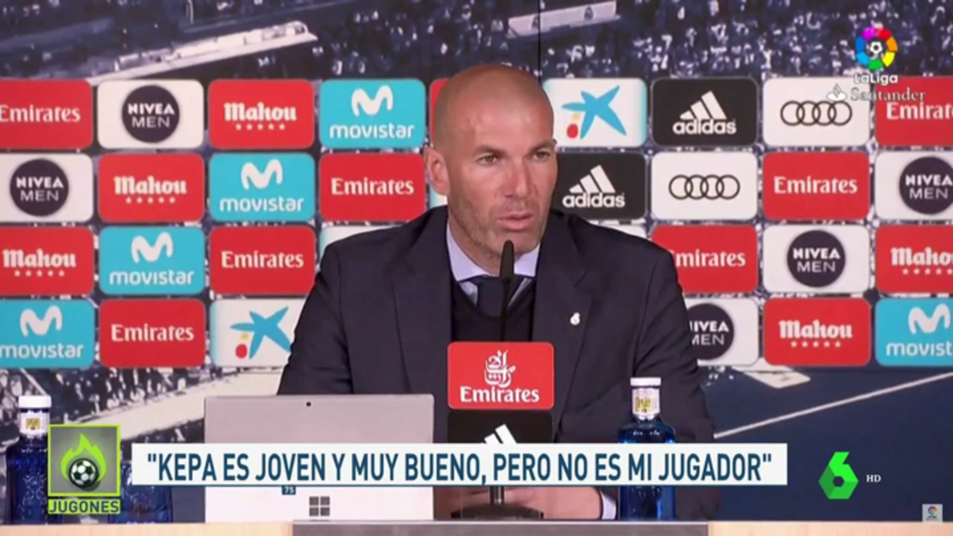 Zidane: "No podemos estar contentos, ahora defenderemos a muerte nuestro trofeo en la Champions"