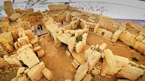 Templo Hagar Qim Descubrir Malta en bicicleta