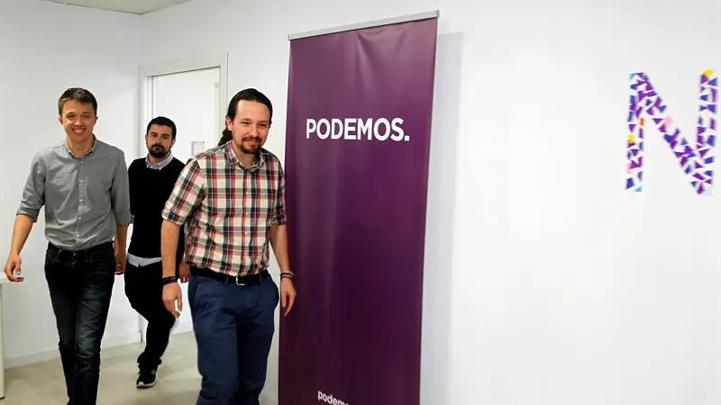 Pablo Iglesias, Íñigo Errejón y Ramón Espinar