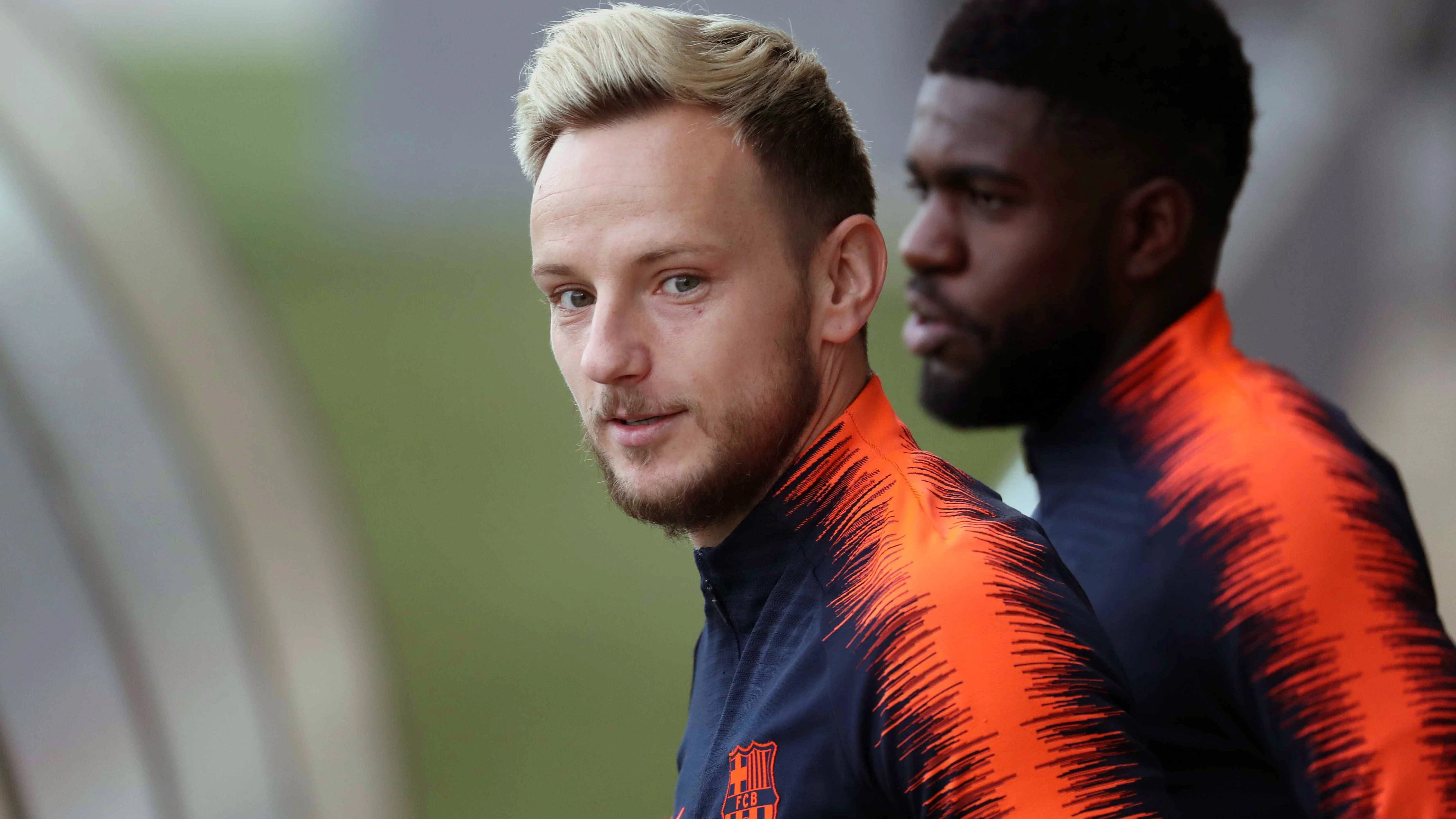 Ivan Rakitic, en un entrenamiento con el Barcelona Ivan Rakitic, en un entrenamiento con el Barcelona