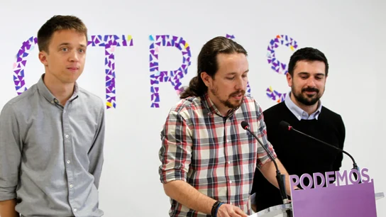 Iglesias, Errejón y Espinar Iglesias, Errejón y Espinar
