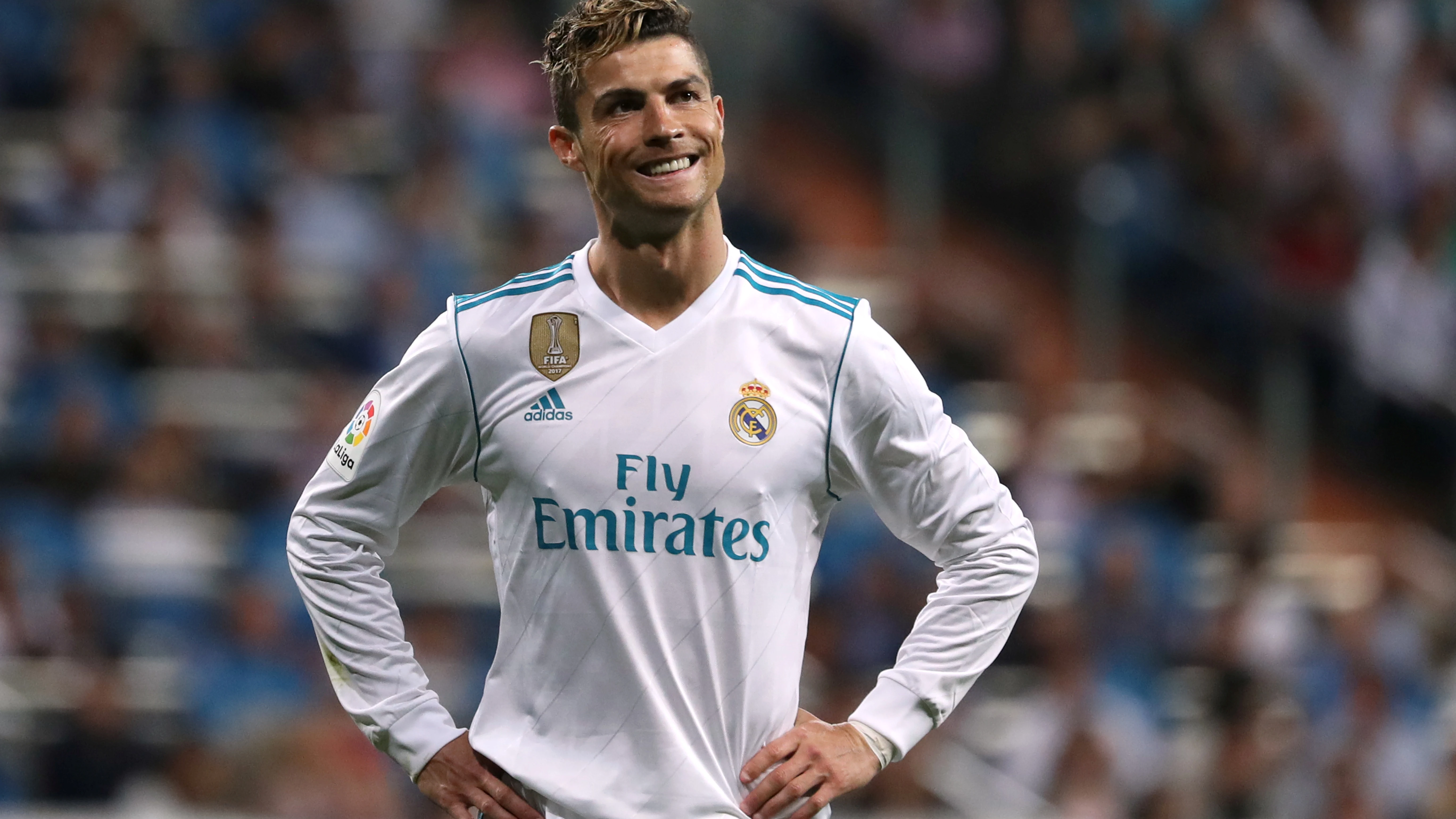 Cristiano Ronaldo, durante un partido con el Real Madrid