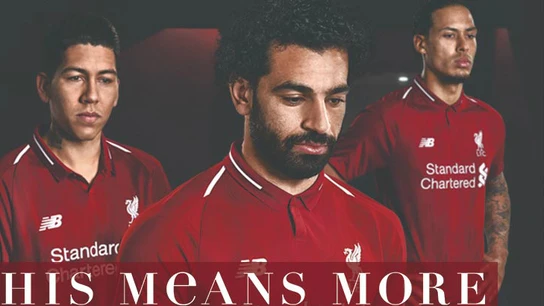 Salah, protagonista en la promoción del Liverpool para sus nuevas equipaciones Salah, protagonista en la promoción del Liverpool para sus nuevas equipaciones