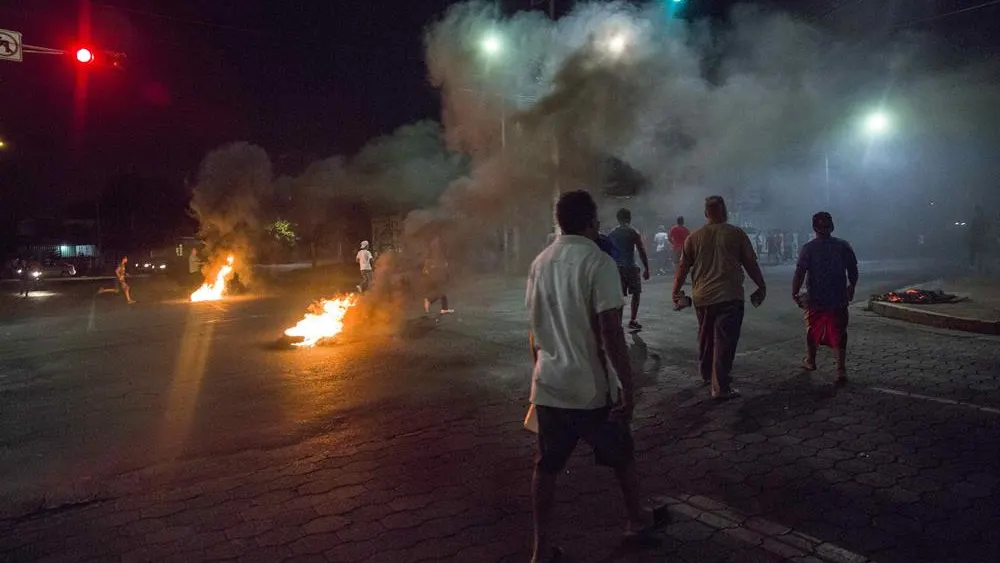 Imagen de las protestas en Nicaragua