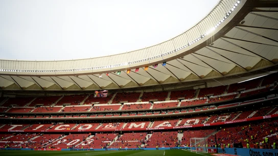 El Wanda Metropolitano, antes de la final de la Copa del Rey El Wanda Metropolitano, antes de la final de la Copa del Rey