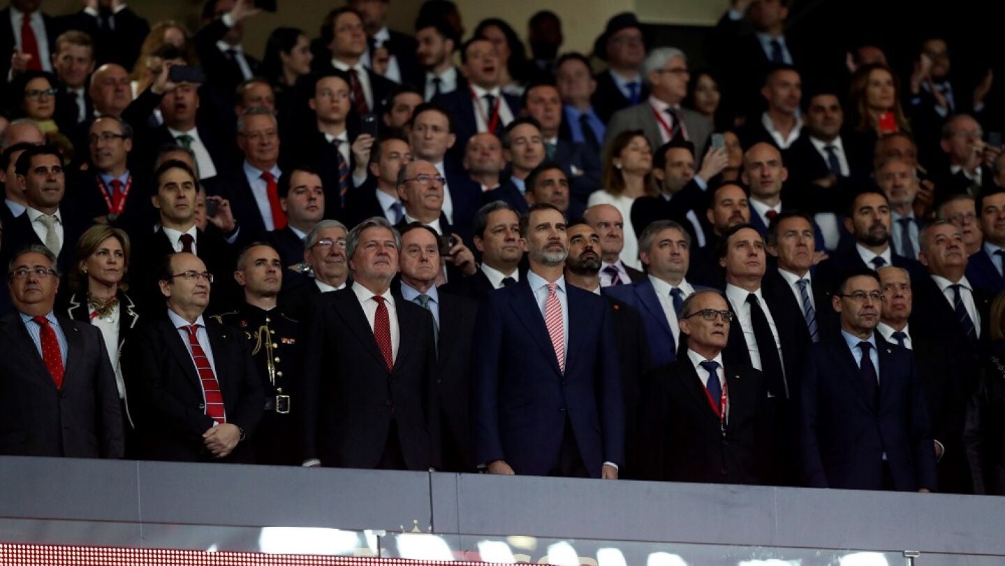  El rey Felipe VI en la final de Copa