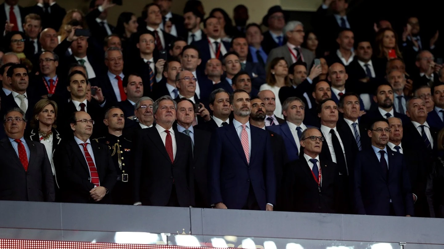 El rey Felipe VI en la final de Copa El rey Felipe VI en la final de Copa