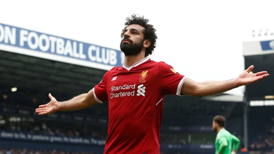 Salah durante el partido con el Liverpool Salah durante el partido con el Liverpool