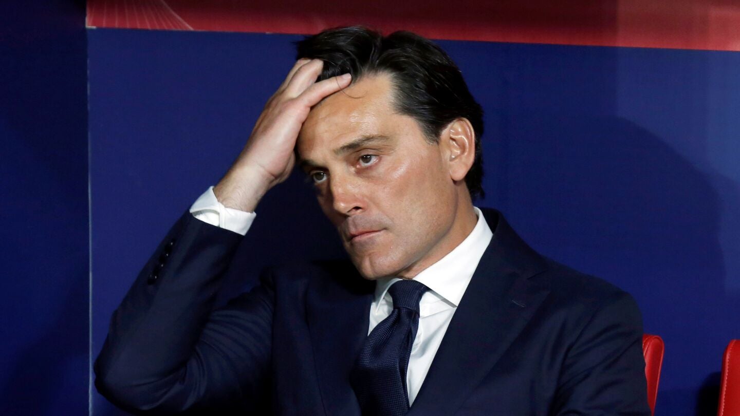 Montella, durante la final de la Copa del Rey