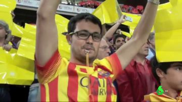 Organizaciones independentistas llaman a realizar una sonora pitada durante el himno de España en el Metropolitano