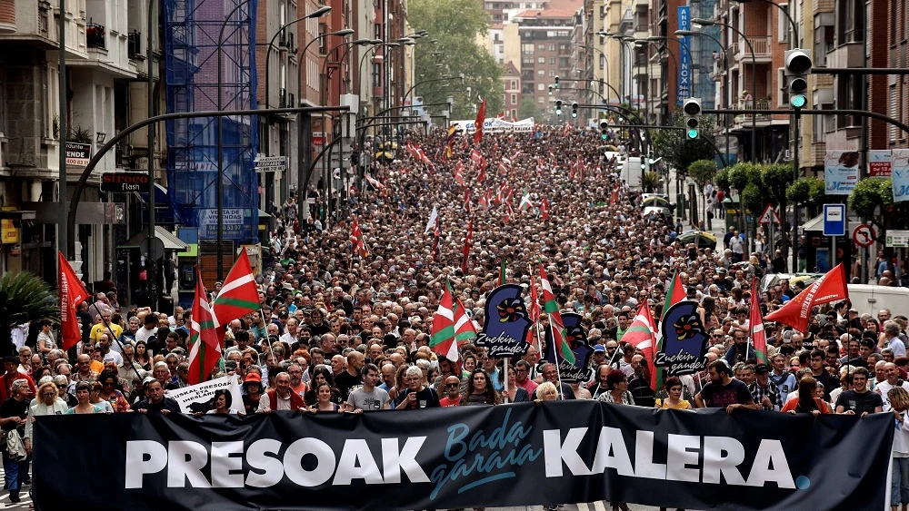 Manifestación en Bilbao por los presos de ETA