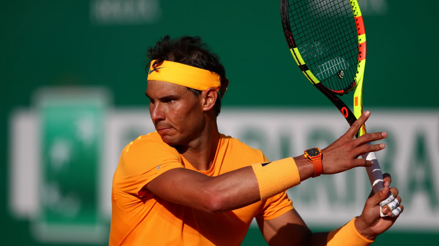 Rafa Nadal, en una acción de un partido Rafa Nadal, en una acción de un partido