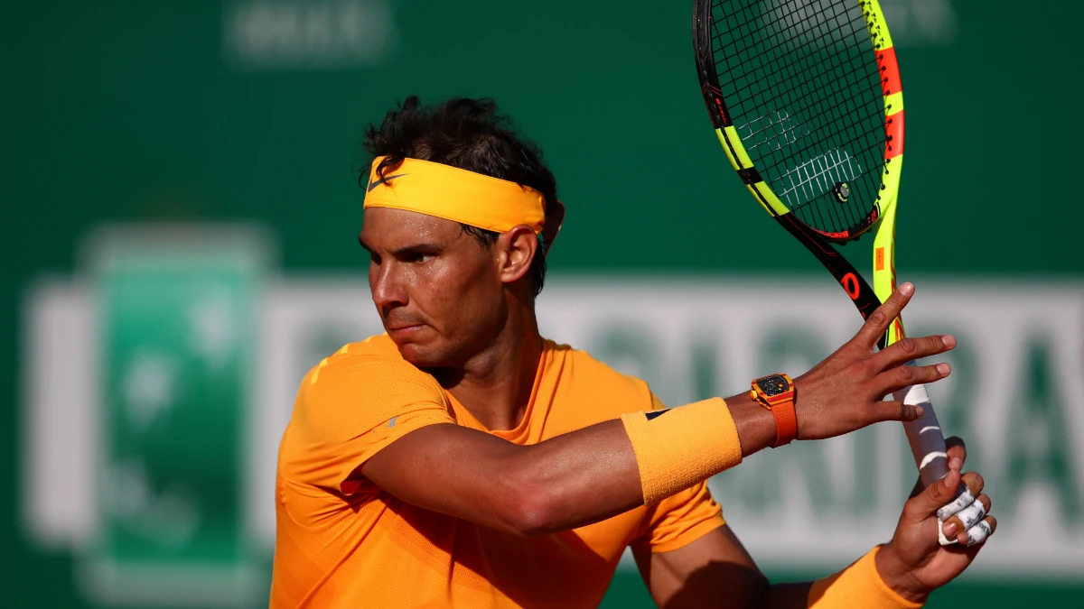 Rafa Nadal, en una acción de un partido