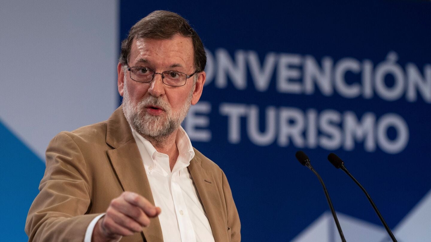 El presidente del Gobierno, Mariano Rajoy, durante su intervenci&oacute;n