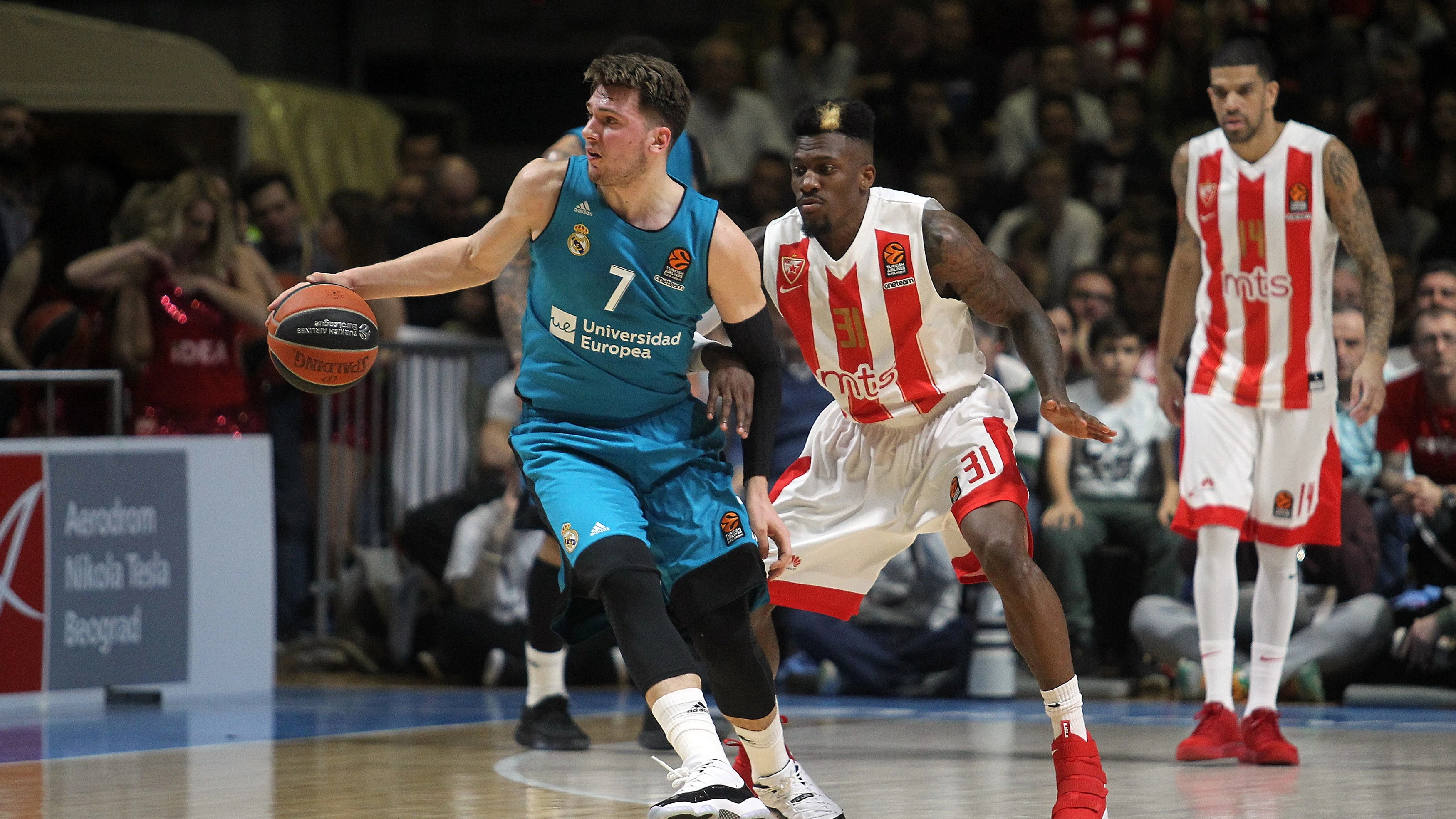 Doncic, durante un partido con el Real Madrid Doncic, durante un partido con el Real Madrid