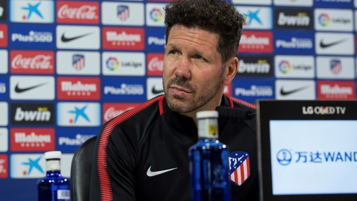 Diego Simeone, en rueda de prensa