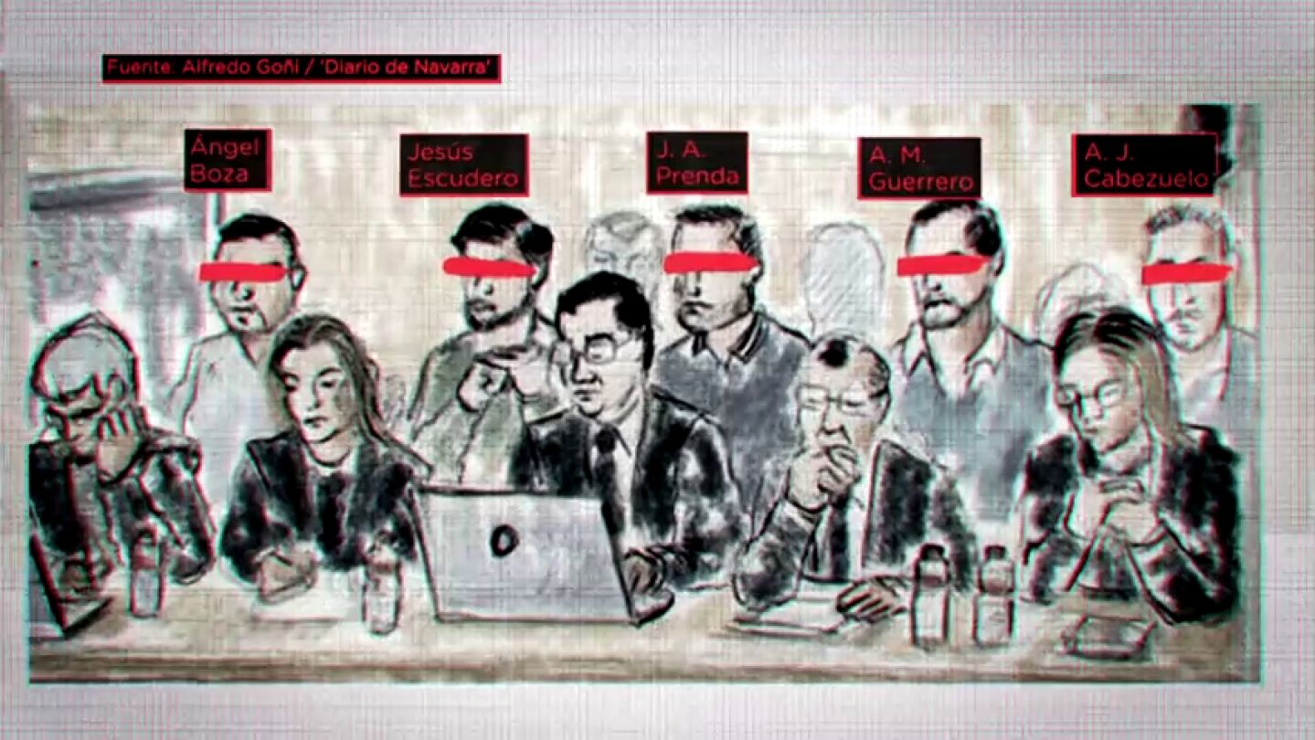 De tensos y desafiantes a divertidos y habladores: as&iacute; vivieron los miembros de 'La Manada' los &uacute;ltimos d&iacute;as del juicio