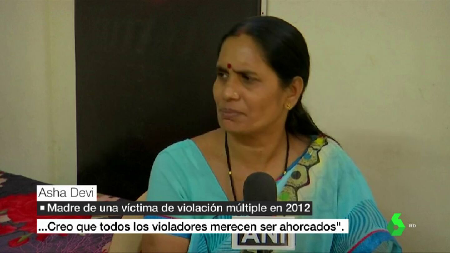 La madre de una ni&ntilde;a v&iacute;ctima de una violaci&oacute;n m&uacute;ltiple en India: "Todos los violadores merecen ser ahorcados"