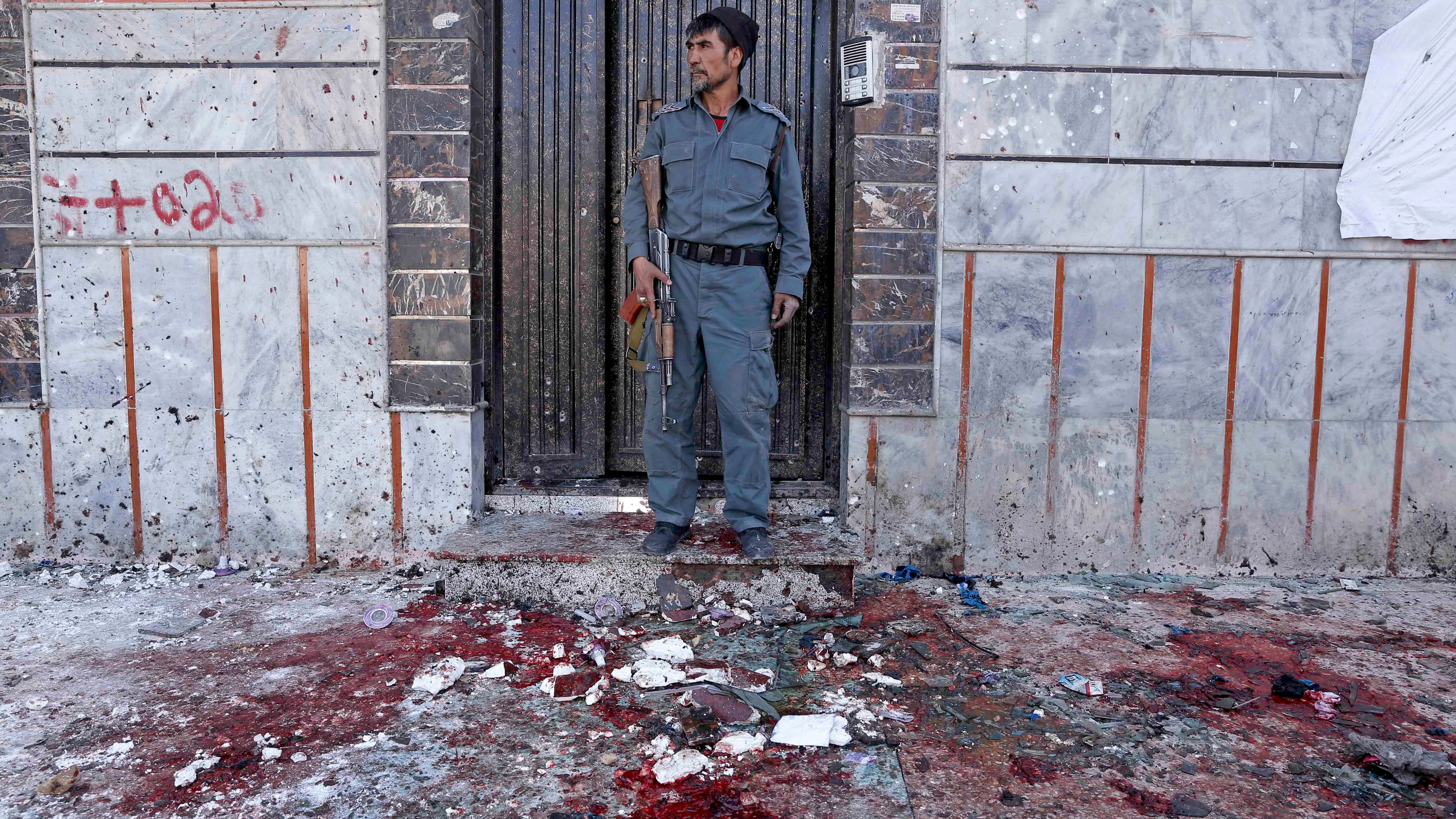 Imagen del atentado suicida en Kabul