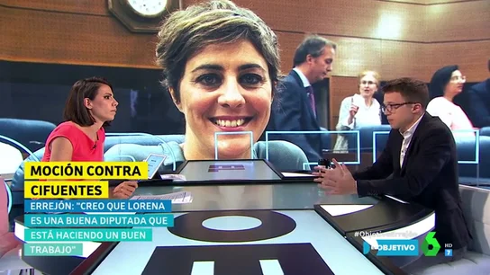 Íñigo Errejón en el plató de El Objetivo Íñigo Errejón en el plató de El Objetivo