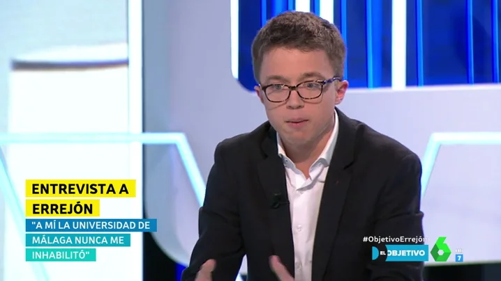 Errejón responde a las comparaciones entre el 'mástergate' de Cifuentes con su caso: "La Universidad de Málaga nunca me inhabilitó"