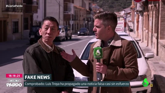 Luis Troya con el falso inversor chino Luis Troya con el falso inversor chino