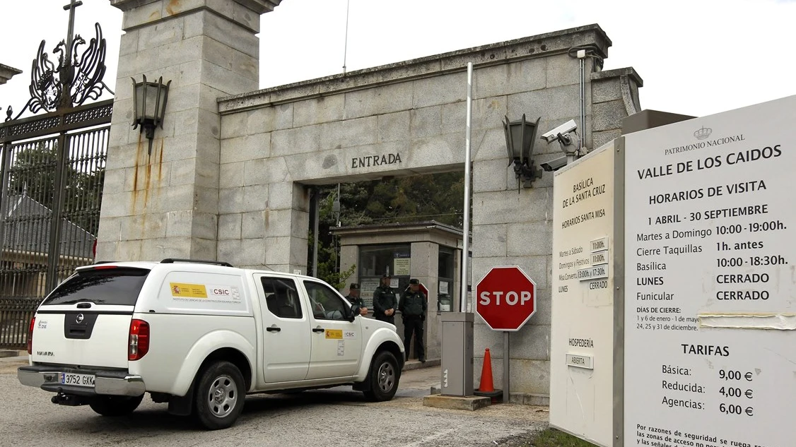 Imagen de la entrada del Valle de los Caídos