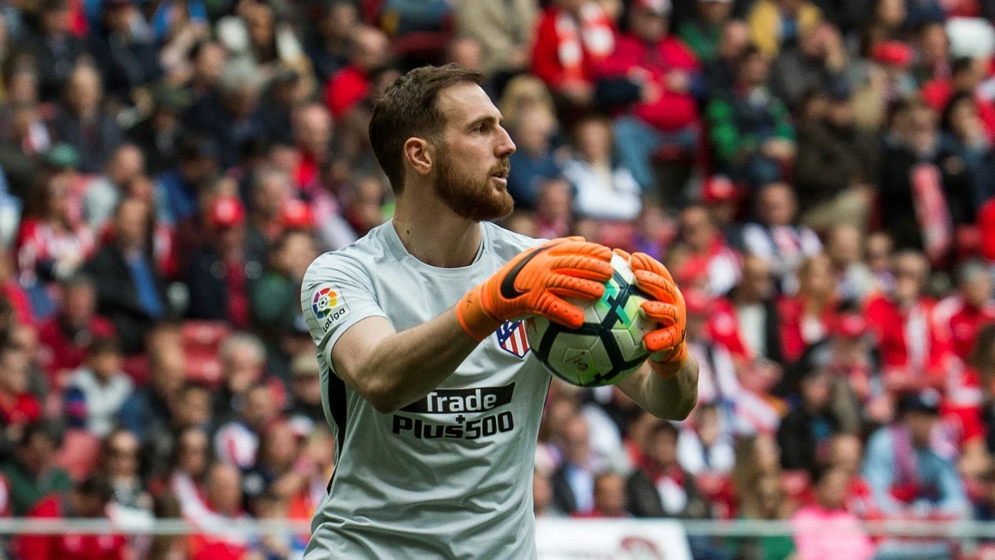 Jan Oblak, en un partido del Atlético de Madrid Jan Oblak, en un partido del Atlético de Madrid