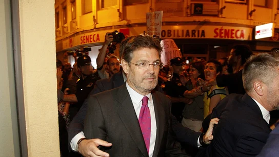 Rafael Catalá, entre abucheos en Córdoba Rafael Catalá, entre abucheos en Córdoba