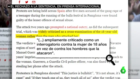 Reportaje de The Guardian sobre 'La Manada' Reportaje de The Guardian sobre 'La Manada'