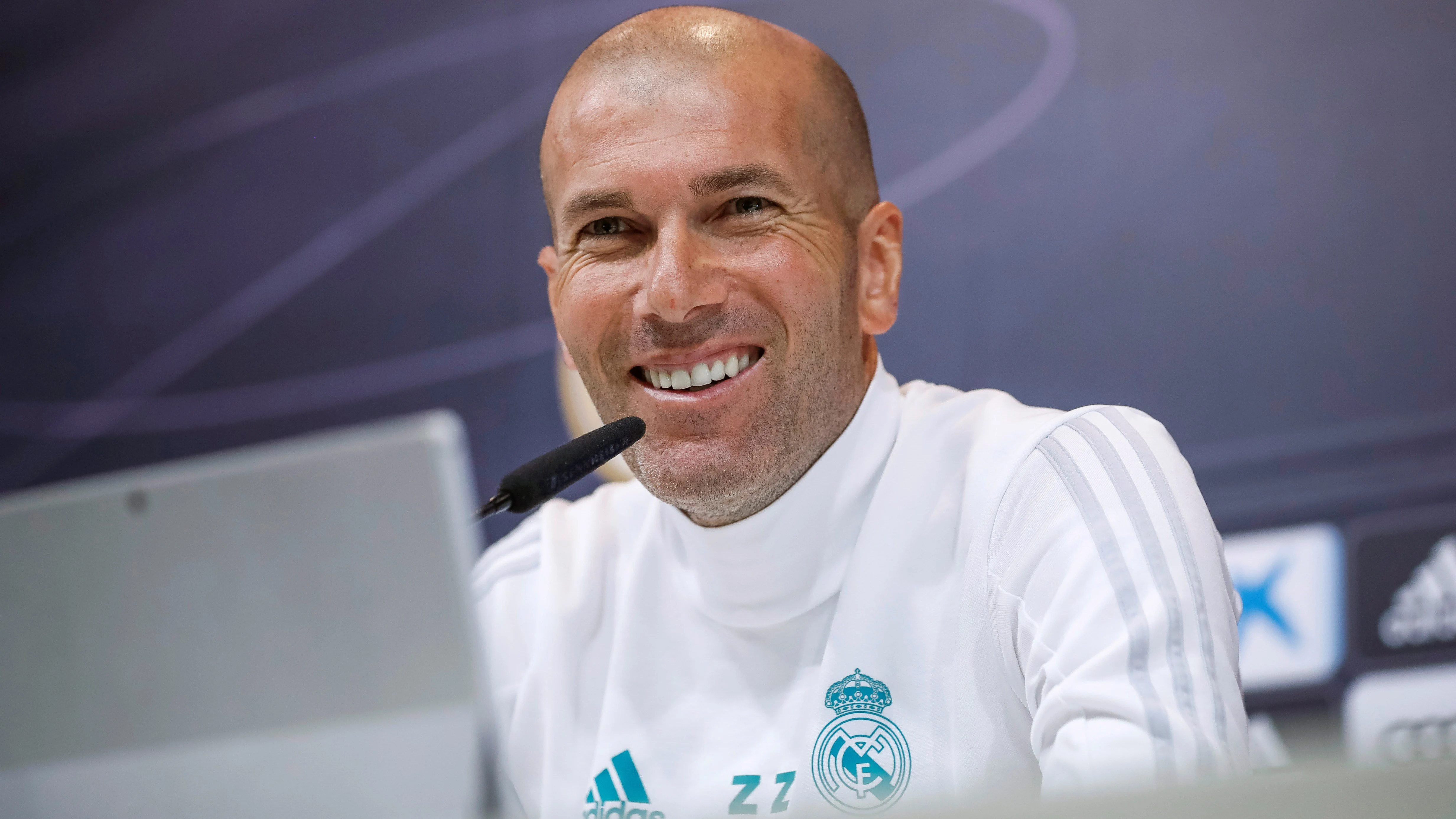 Zinedine Zidane en rueda de prensa