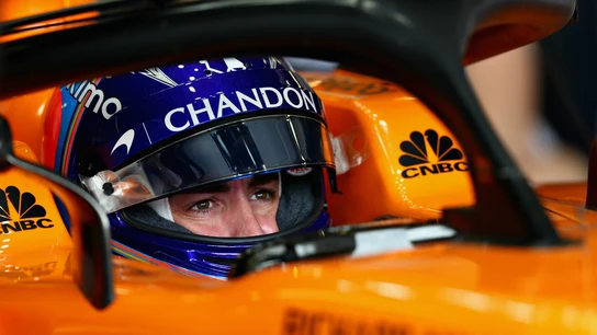 Alonso, en el cockpit del McLaren Alonso, en el cockpit del McLaren