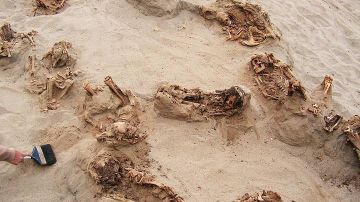 Los restos del que podría ser el mayor sacrificio de niños de la historia
