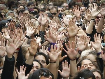 Manifestación en Pamplona contra la sentencia de 'La Manada' Manifestación en Pamplona contra la sentencia de 'La Manada'