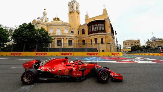 Sebastian Vettel, en Azerbaiyán Sebastian Vettel, en Azerbaiyán