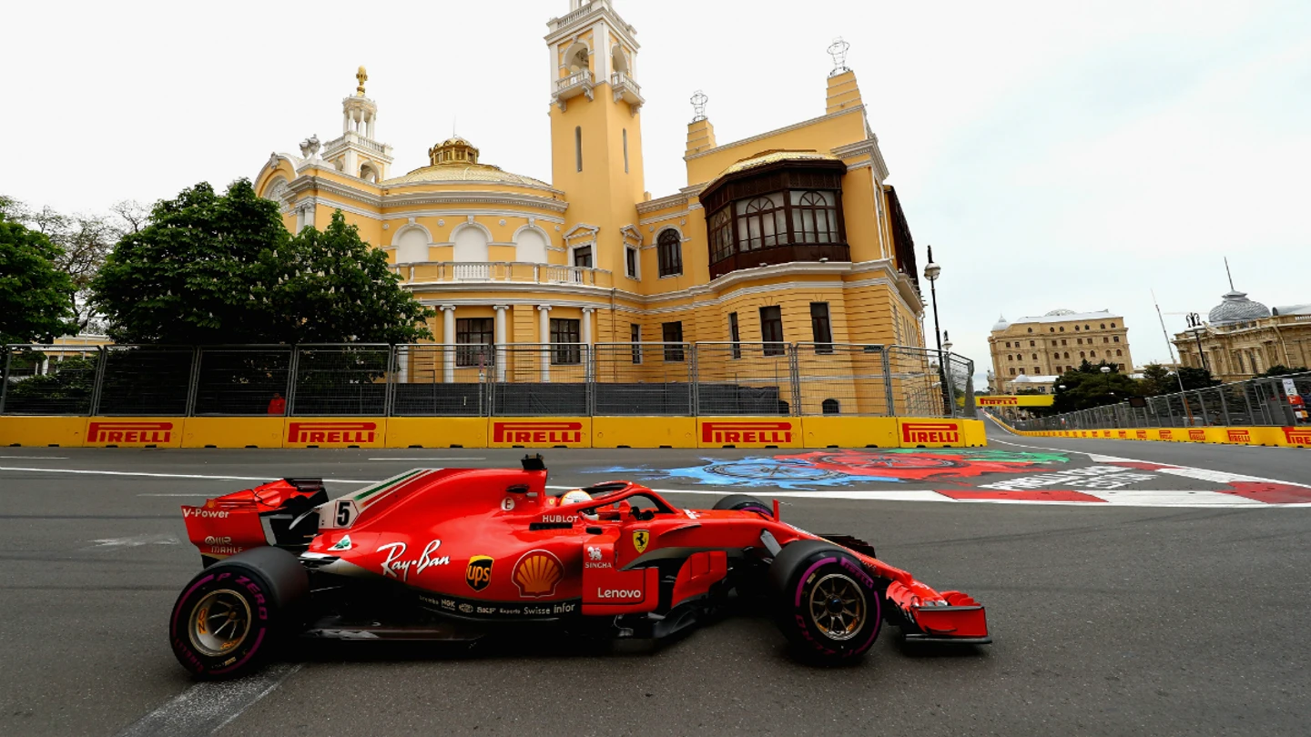 Sebastian Vettel, en Azerbaiyán Sebastian Vettel, en Azerbaiyán