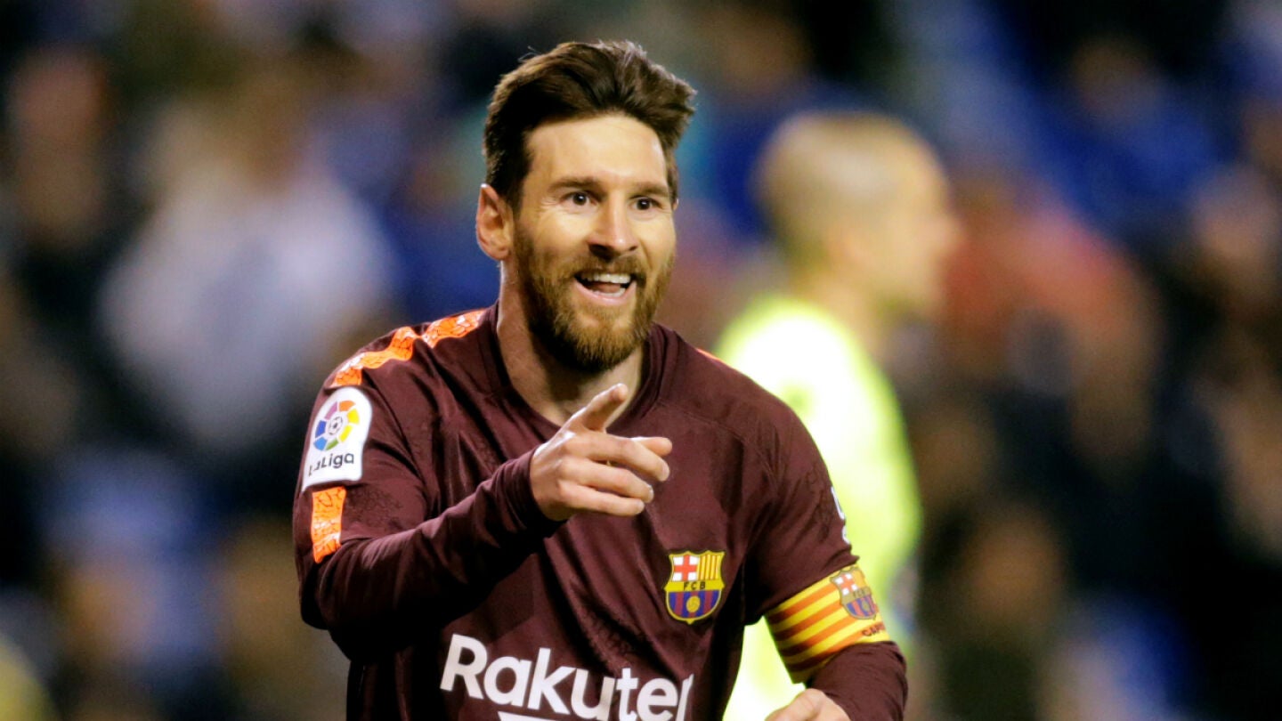 Messi celebra un gol